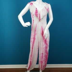 🆕️ 🌴 ANMOL Gypsy Frills Tie Dye Jumpsuit // (NWT)